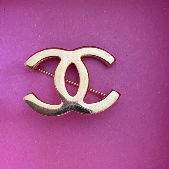CHANEL Gold-Tone Iconic Brooch - Picture 1 of 2